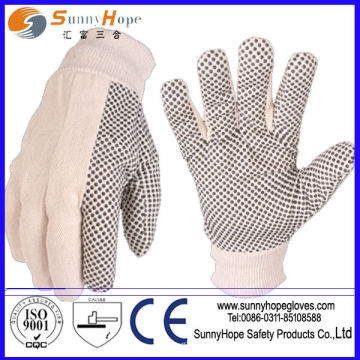 3/4 gants en pointillés en PVC trempés